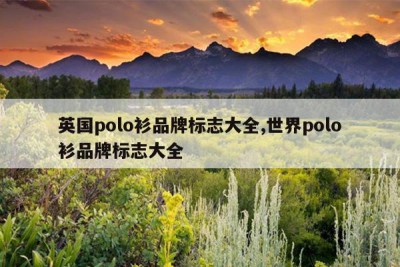英国polo衫品牌标志大全,世界polo衫品牌标志大全