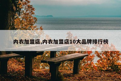 内衣加盟店,内衣加盟店10大品牌排行榜