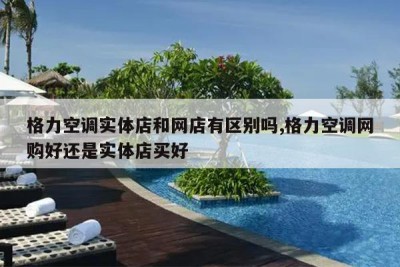 格力空调实体店和网店有区别吗,格力空调网购好还是实体店买好