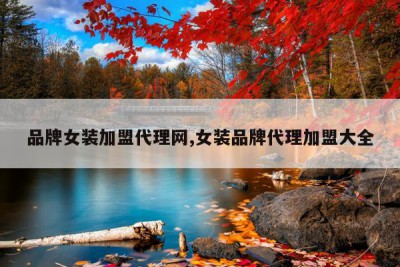 品牌女装加盟代理网,女装品牌代理加盟大全