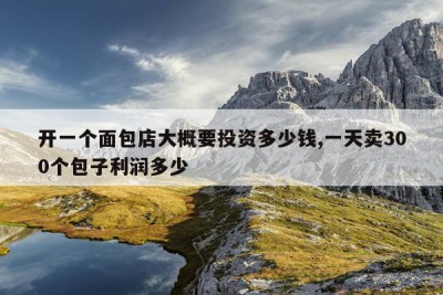 开一个面包店大概要投资多少钱,一天卖300个包子利润多少