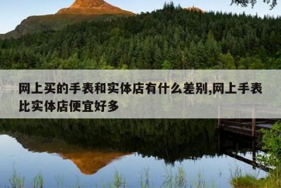 网上买的手表和实体店有什么差别,网上手表比实体店便宜好多