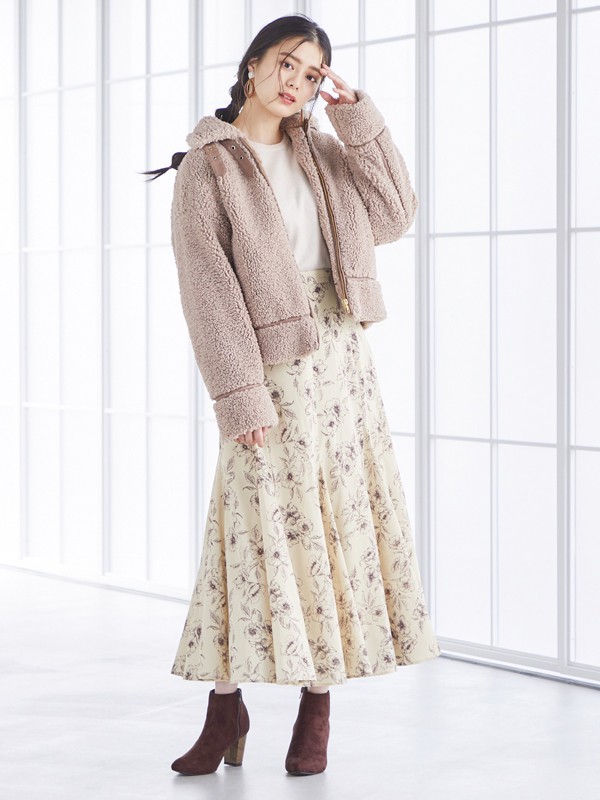 COCODEAL女装2020秋冬季粉色纯色外套