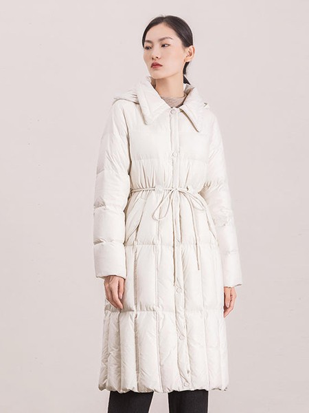 MeMx女装2020秋冬季白色纯色羽绒服
