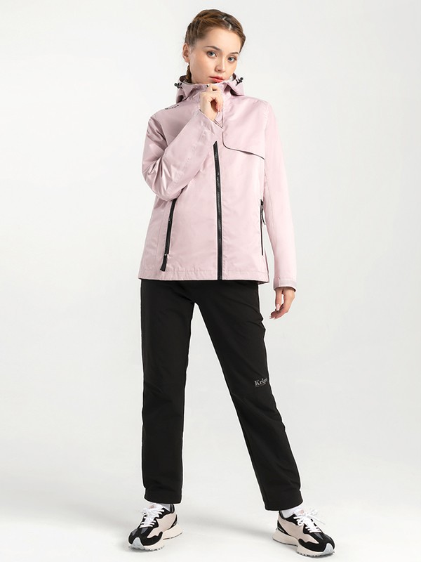 ​KRIPS2021秋冬季粉色高领外套