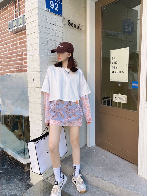 YUNXI·熙女装2022春夏季白色纯色T恤