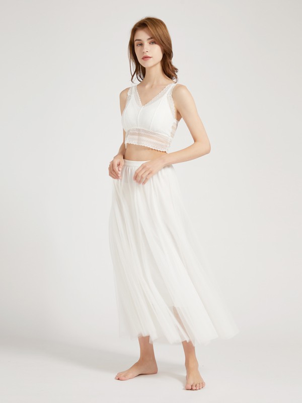 闺秘2021春夏季白色纯色时尚内衣