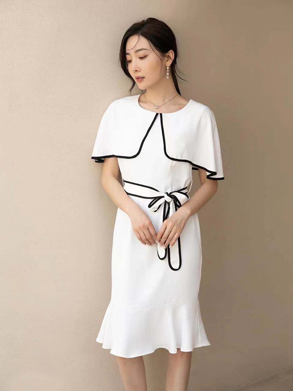 纪凡·尼亚GIVEN·NIAY女装2022夏季白色连衣裙