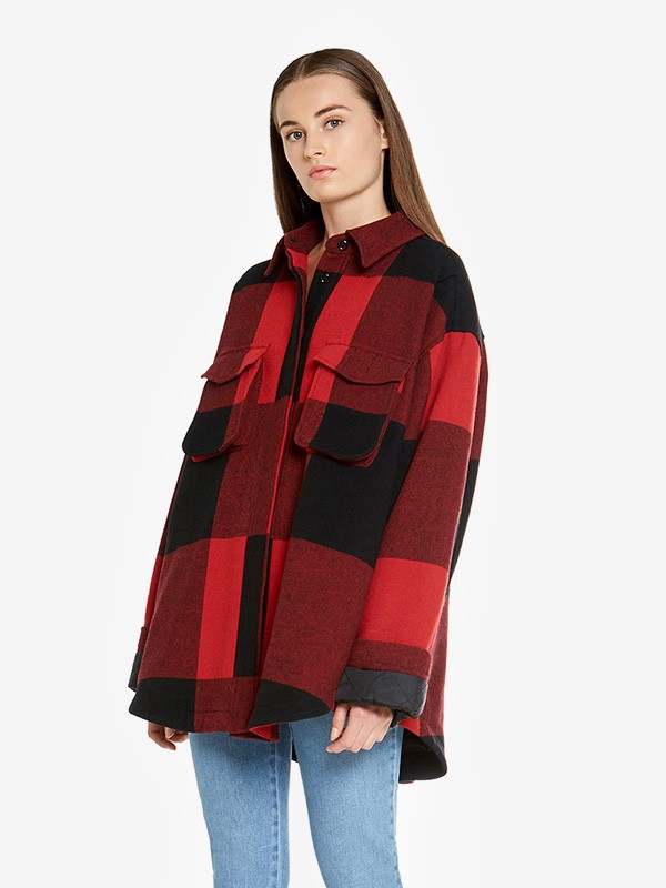 莫斯奇诺女装2022秋冬季红色外套