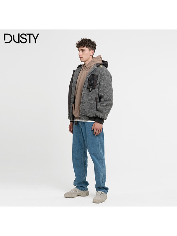 Dusty2022秋冬季蓝色阔腿裤