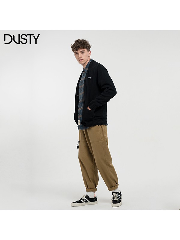 Dusty2022秋冬季咖啡色工装裤