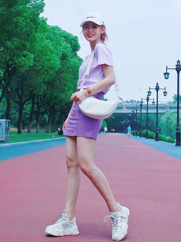 意外九九2023春夏季紫色包臀裙