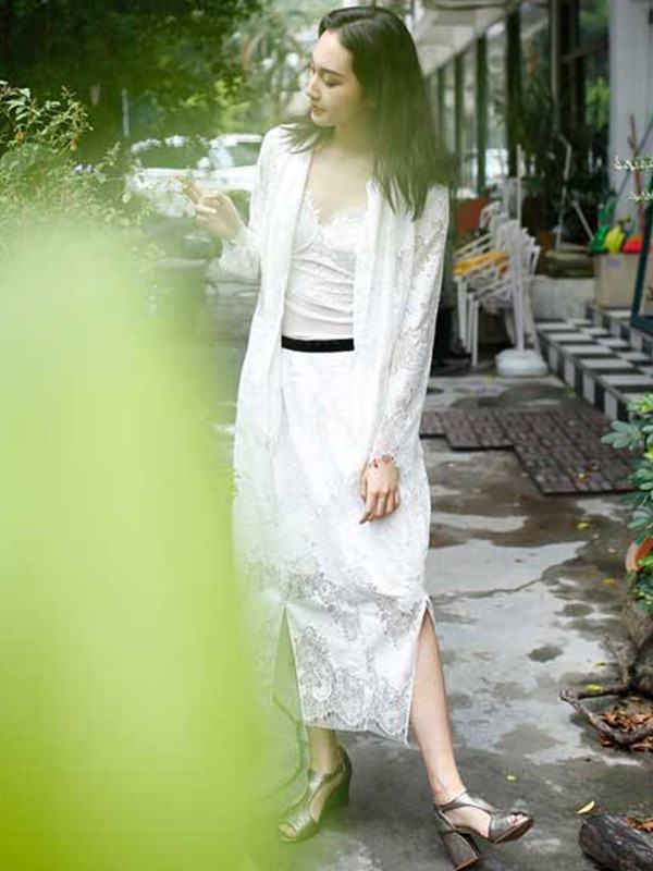 女衣号2023春夏季白色连衣裙