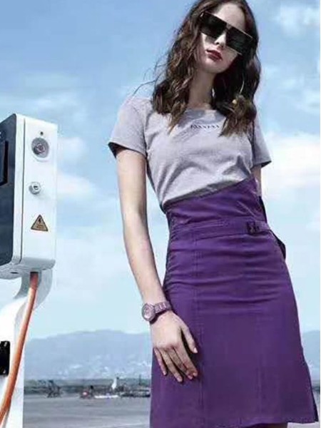 北京惠品女装2023春夏季紫色包臀裙