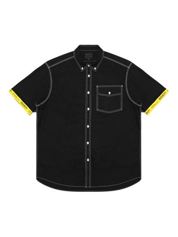 MUSIUMDIV.2023春夏季黑色衬衫