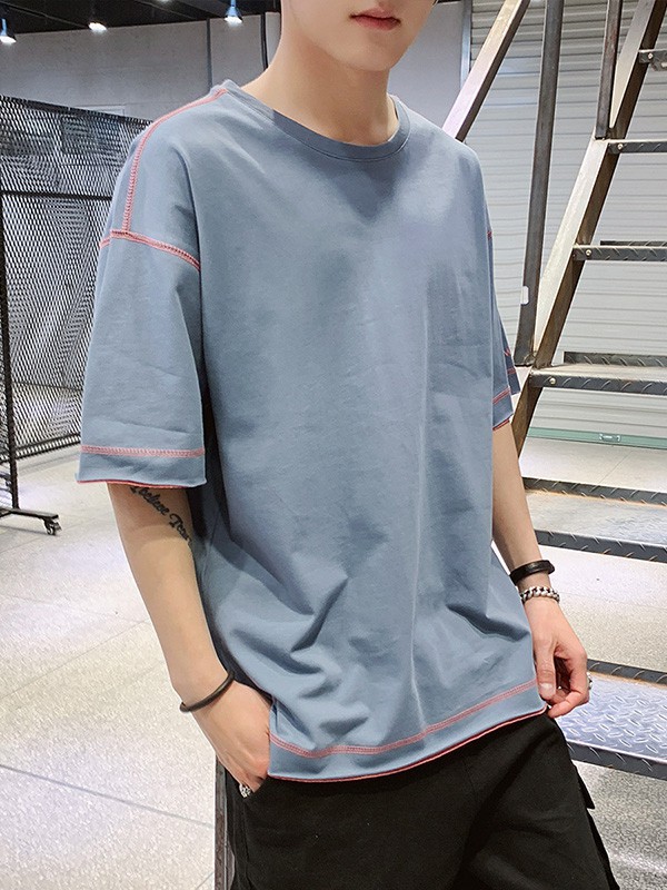 KOJO男装2023春夏季灰色T恤