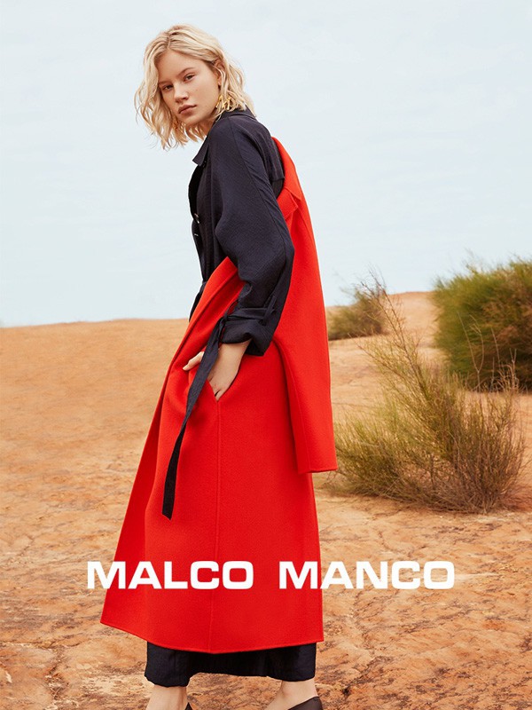 玛可曼可女装2022春夏季红色大衣