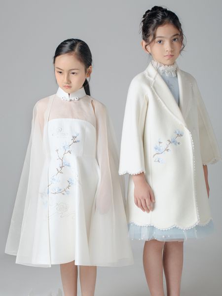 PETITMIEUX(贝的屋)童装2022春夏季白色连衣裙