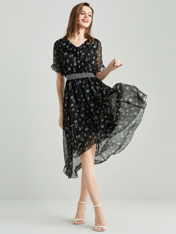 D2M2022春夏季黑色连衣裙