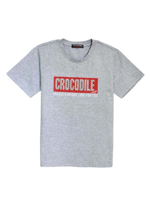 鳄鱼2022春夏季灰色T恤
