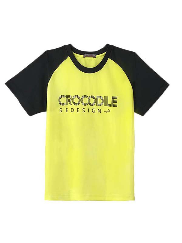 鳄鱼2022春夏季黄色T恤