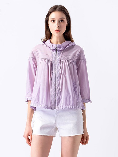 安秀 2022春夏季紫色外套