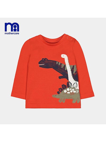 mothercare2022秋冬季橙色T恤