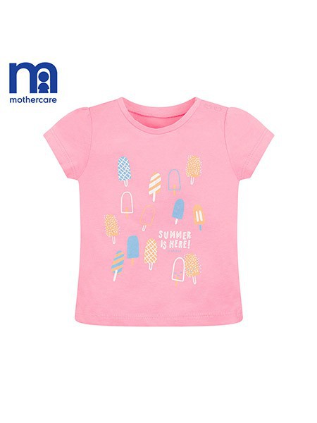 mothercare2022秋冬季粉色T恤