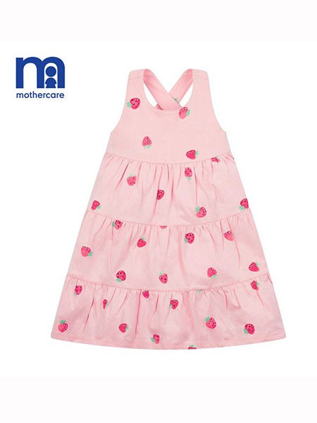 mothercare2022秋冬季粉色吊带裙