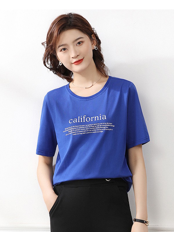 T2023春夏季藏蓝色T恤