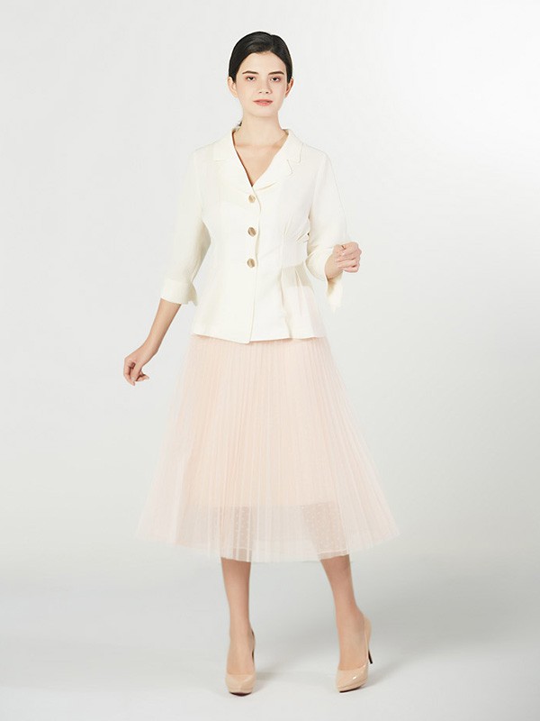 LynFong2023春夏季粉色半身裙