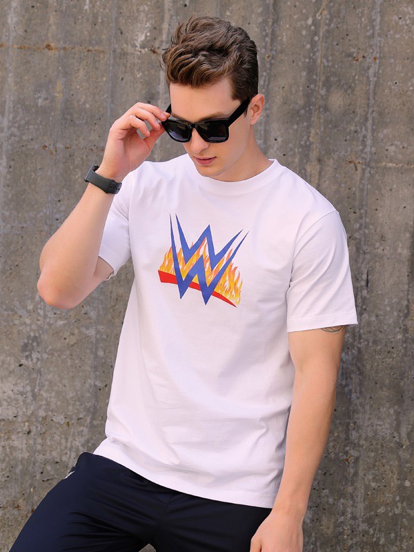 WWE2023春夏季白色T恤