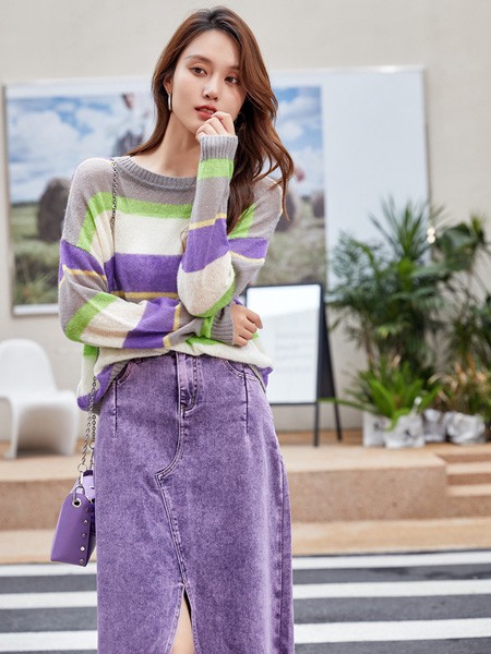PETvv2023春夏季紫色短裙