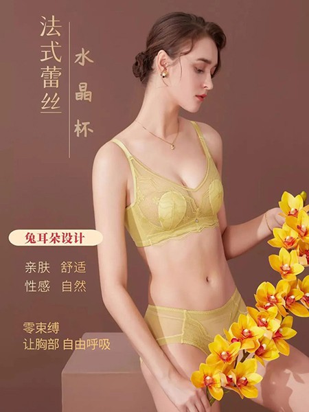 黛菲仙尔2023春夏季黄色时尚内衣