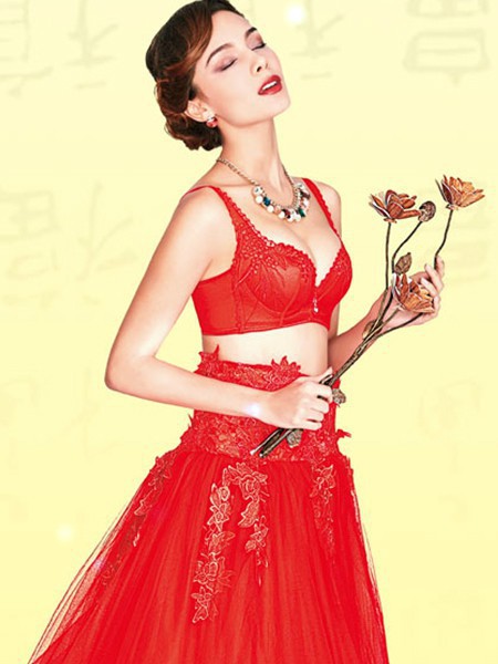 奥丝蓝黛2023春夏季红色时尚内衣
