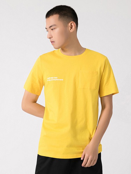 真维斯2023春夏季黄色T恤