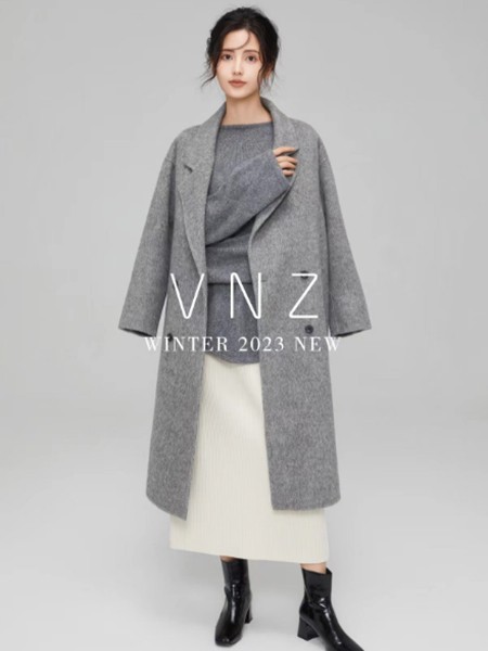 VNZ未挚女装2023秋冬季白色长裙