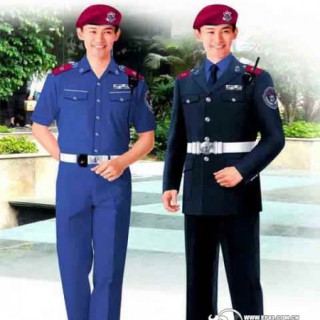 保安服，广州保安服定做，棉大衣保安服