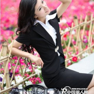 2011夏季韩版两件套女士职业装 福建职业装 厦门星级酒店服装