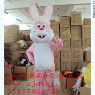 浙江迪斯卡通服装，江苏卡通人偶服装，粉红兔子