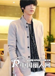 韩版修身小西服男装外套 针织衬男装代理男装加盟一件代发