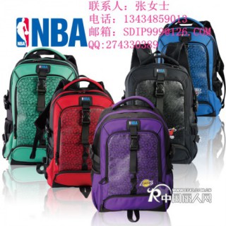供應NBA包袋 廣東新款戶外旅游旅行登山包中小學生書包