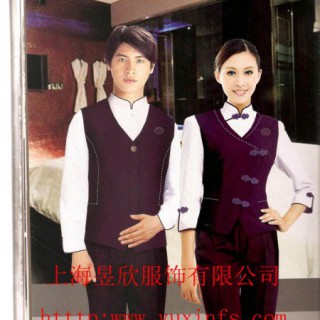 上海酒店制服订做-酒店服务员制服订做-酒店工作服订做